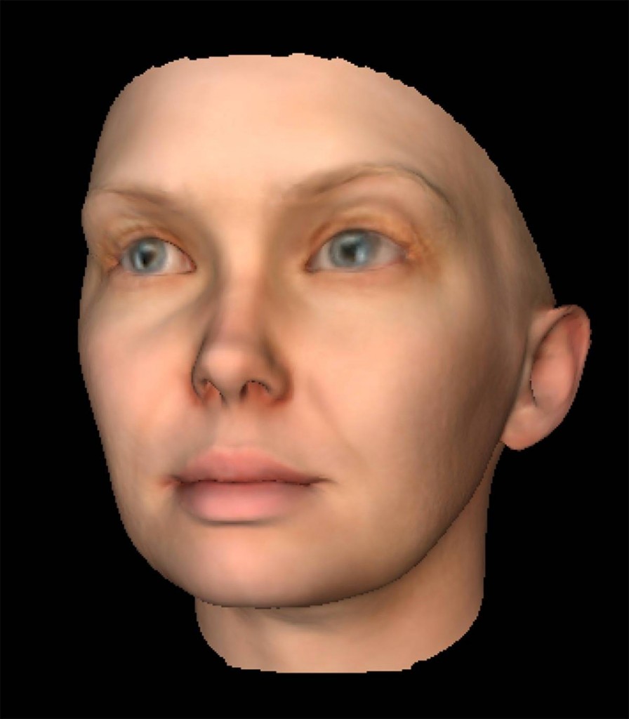 Chelsea Manning digital rendering from DNA - gender parameter assigned female - photo credit Heather Dewey-Hagborg 